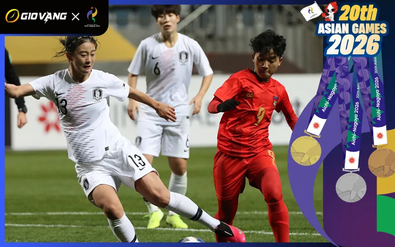 Nhận định soi kèo bóng đá nữ Hàn Quốc vs nữ Myanmar 17h30 ngày 14/9/2026