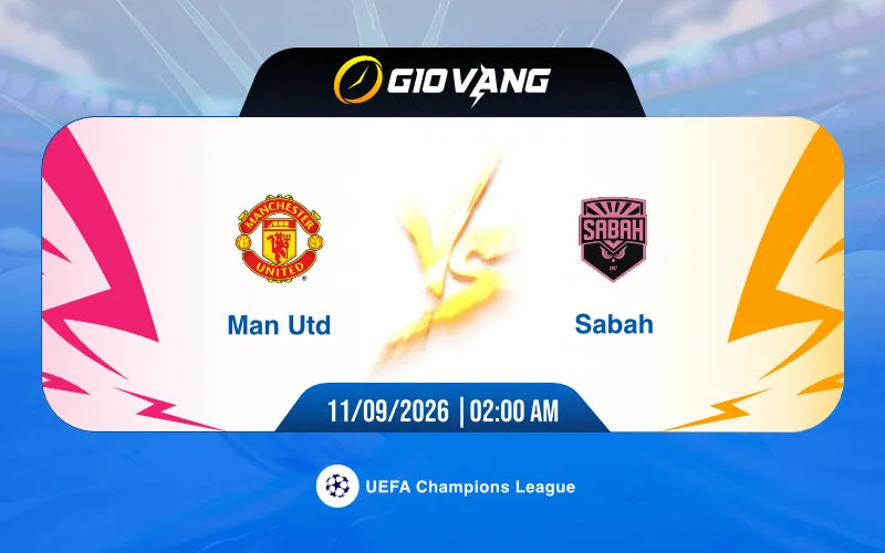 Soi kèo Man Utd vs Sabah Baku 02h00 ngày 11/9/2026 – Cup C1