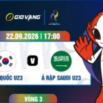 Soi kèo U23 Hàn Quốc vs U23 Ả Rập 17h00 ngày 22/9/2026 – ASIAD 2026