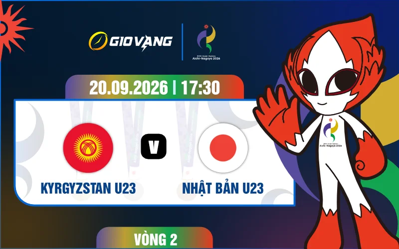 Soi kèo U23 Kyrgyzstan vs U23 Nhật Bản 17h30 ngày 20/9/2026 – ASIAD 2026