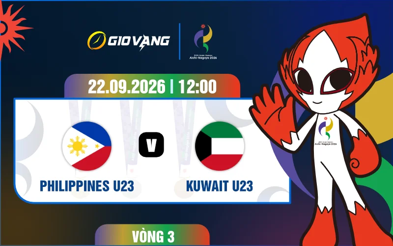 Soi kèo U23 Philippines vs U23 Kuwait 12h00 ngày 22/9/2026 – ASIAD 2026
