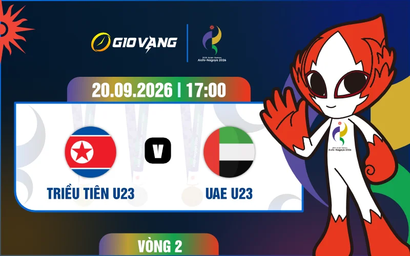 Soi kèo U23 Triều Tiên vs U23 UAE 17h00 ngày 20/9/2026 – ASIAD 2026